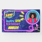 Banderoles Jump Party Bounce Neon Trampoline Park (Horizontal)