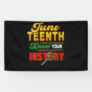 Banderoles Junetdix Connaissez votre histoire Black Pride 186