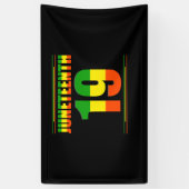 Banderoles Junetten Ancestors Black Pride Africain Américain (Vertical)