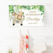 Banderoles Jungle Animaux Safari Car Aventure Parcours (En situation)