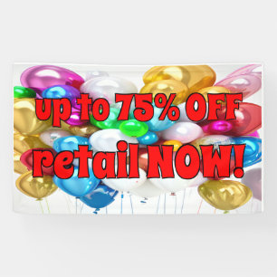 Banderoles Jusqu'à 75 % de la vente au détail maintenant! Pro