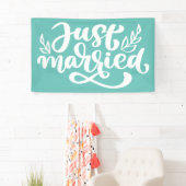 Banderoles Juste marié (En situation)