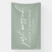 Banderoles Juste marié Élégant Mariage de script de calligrap (Verticale)