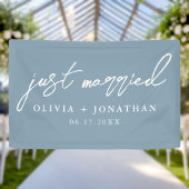 Banderoles Juste marié Élégant Mariage de script de calligrap