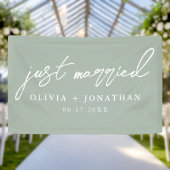 Banderoles Juste marié Élégant Mariage de script de calligrap