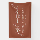 Banderoles Juste marié Élégant Mariage de script de calligrap (Verticale)