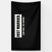 Banderoles Juste Marié Jusqu'À Présent Si Bon Marié Marié Cou (Vertical)