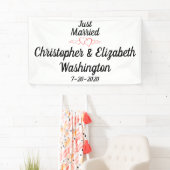 Banderoles Juste marié - personnalisable (En situation)