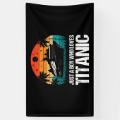 Banderoles Juste un garçon qui aime Titanic deux (Vertical)