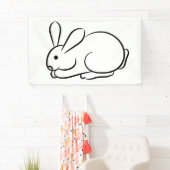 Banderoles Juste un lapin (En situation)