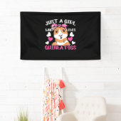 Banderoles Juste Une Fille Qui Aime Les Cochons De Guinée (En situation)