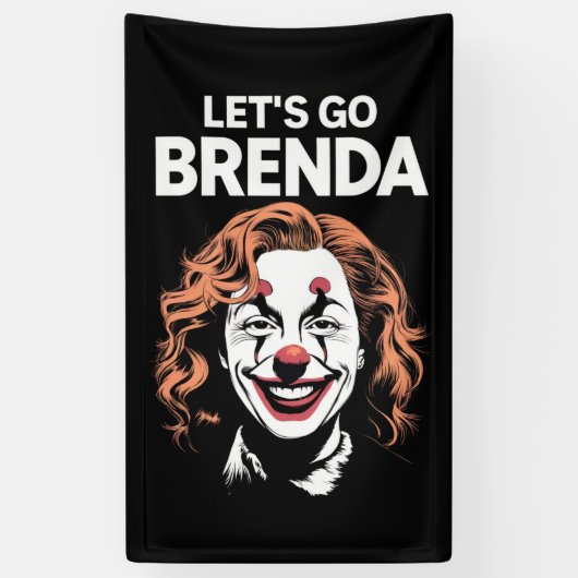 Banderoles Kamala Clown Go Go Brenda (Vertical)