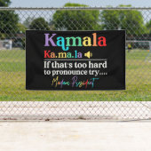 Banderoles Kamala Harris (En situation)