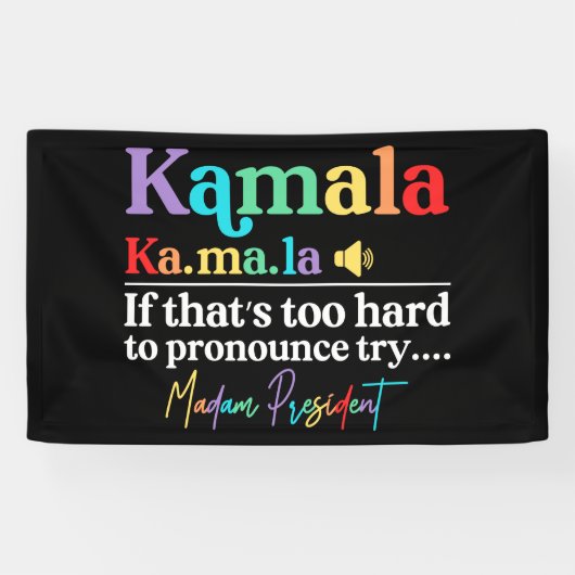 Banderoles Kamala Harris (Horizontal)