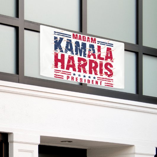 Banderoles Kamala Harris (Bâtiment extérieur)