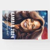 Banderoles Kamala Harris 2024 Ne pas revenir à l'art graphiqu (Horizontal)