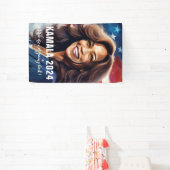 Banderoles Kamala Harris 2024 Ne pas revenir à l'art graphiqu (Insitu)