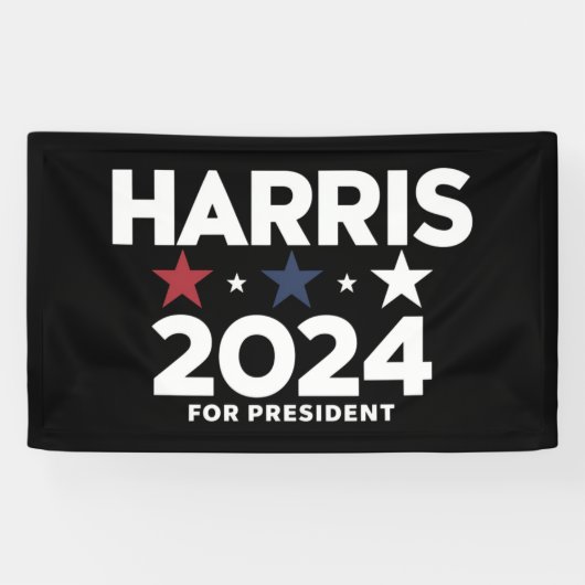 Banderoles Kamala Harris 2024 Pour La Campagne Électorale (Horizontal)