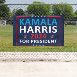 Banderoles Kamala Harris 2024 Pour Président - Élection 2024