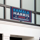 Banderoles Kamala Harris 2024 Pour Président - Élection 2024 (Bâtiment extérieur)