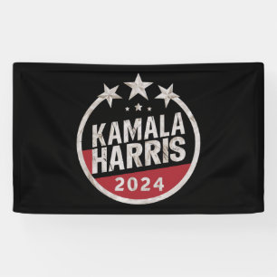 Banderoles Kamala Harris 2024 Pour Président Élection Rétro