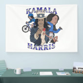 Banderoles Kamala Harris Bootleg Rap (Salon professionnel)