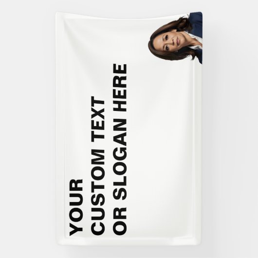 Banderoles Kamala Harris Customisé (Verticale)