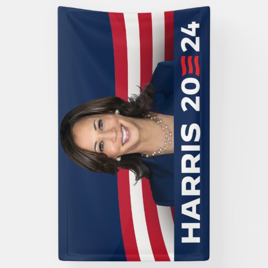 Banderoles Kamala Harris pour le président 2024 (Vertical)