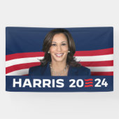 Banderoles Kamala Harris pour le président 2024 (Horizontal)