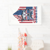 Banderoles Kamala Harris pour le président 2024 Funny Cat (En situation)