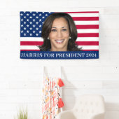 Banderoles Kamala Harris Pour Président 2024 (En situation)