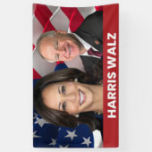 Banderoles Kamala Harris Tim Walz 2024 (Vertical)