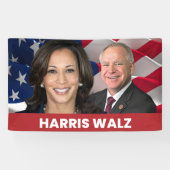 Banderoles Kamala Harris Tim Walz 2024 (Horizontal)