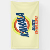 Banderoles Kamala supprime les rideaux orange (Vertical)