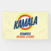Banderoles Kamala supprime les rideaux orange (Horizontal)