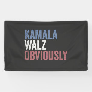 Banderoles Kamala Walz, de toute évidence, jour des élections