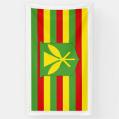 Banderoles Kanaka Maoli - drapeau de l'indépendance d'Hawaï (Vertical)