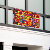 Banderoles Kandinsky Farbstudie Quadrates Cercles Art  (Bâtiment extérieur)