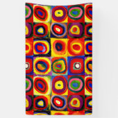 Banderoles Kandinsky Farbstudie Quadrates Cercles Art  (Vertical)