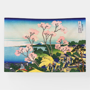Banderoles Katsushika Hokusai - Gotenyama, Tokaido, Shinagawa