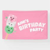 Banderoles Kawaii Hanami Dango fête d'anniversaire (Horizontal)