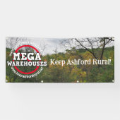 Banderoles Keep Ashford Rural | Pas d'entrepôts Mega (Horizontal)
