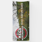 Banderoles Keep Ashford Rural | Pas d'entrepôts Mega (Vertical)