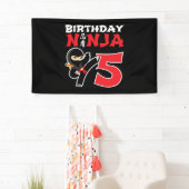 Banderoles Kids Birthday Ninja (En situation)