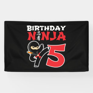 Banderoles Kids Birthday Ninja