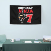 Banderoles Kids Birthday Ninja (Salon professionnel)