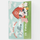 Banderoles Kids Farm Animal Barnyard 2nd Birthday (Vertical)