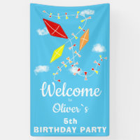 Kites dans Sky Blue Anniversaire de enfant Party B