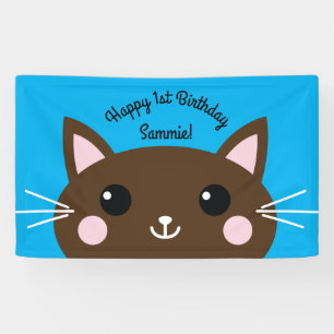 Banderoles Kitty Chat Anniversaire Fête Enfants