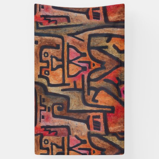 Banderoles Klee Expressionniste Forêt Abstraite Art Moderne (Vertical)